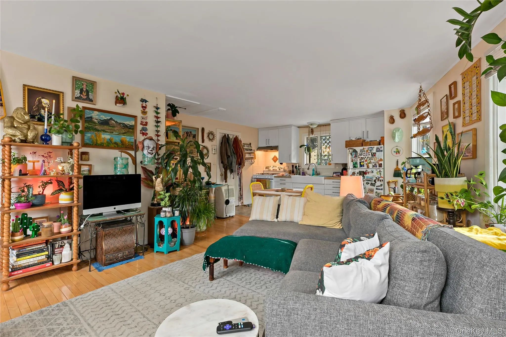 Living area featuring light wood-style floors Living area featuring light wood-style floors