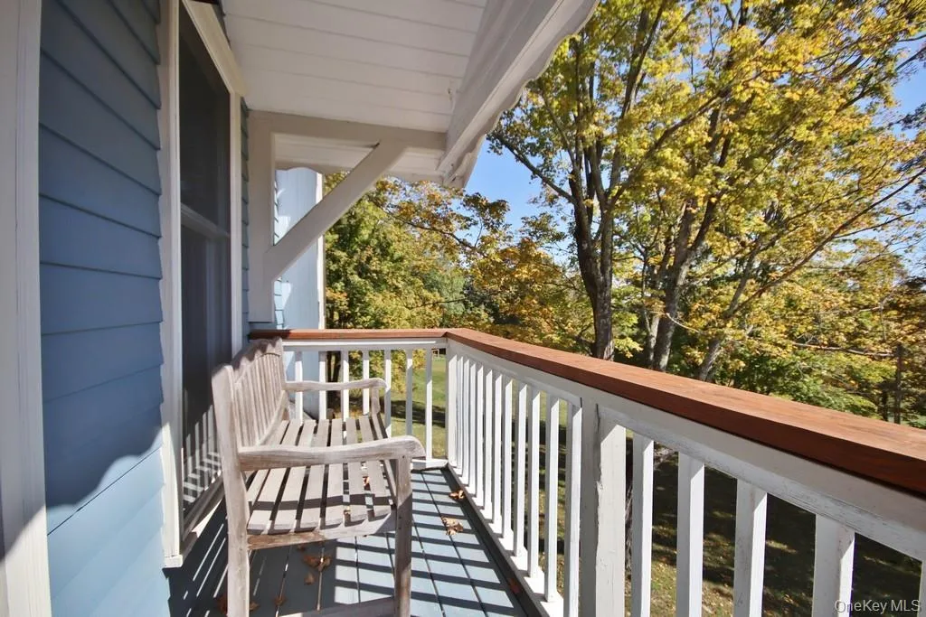 Balcony with view of wooded area Balcony with view of wooded area