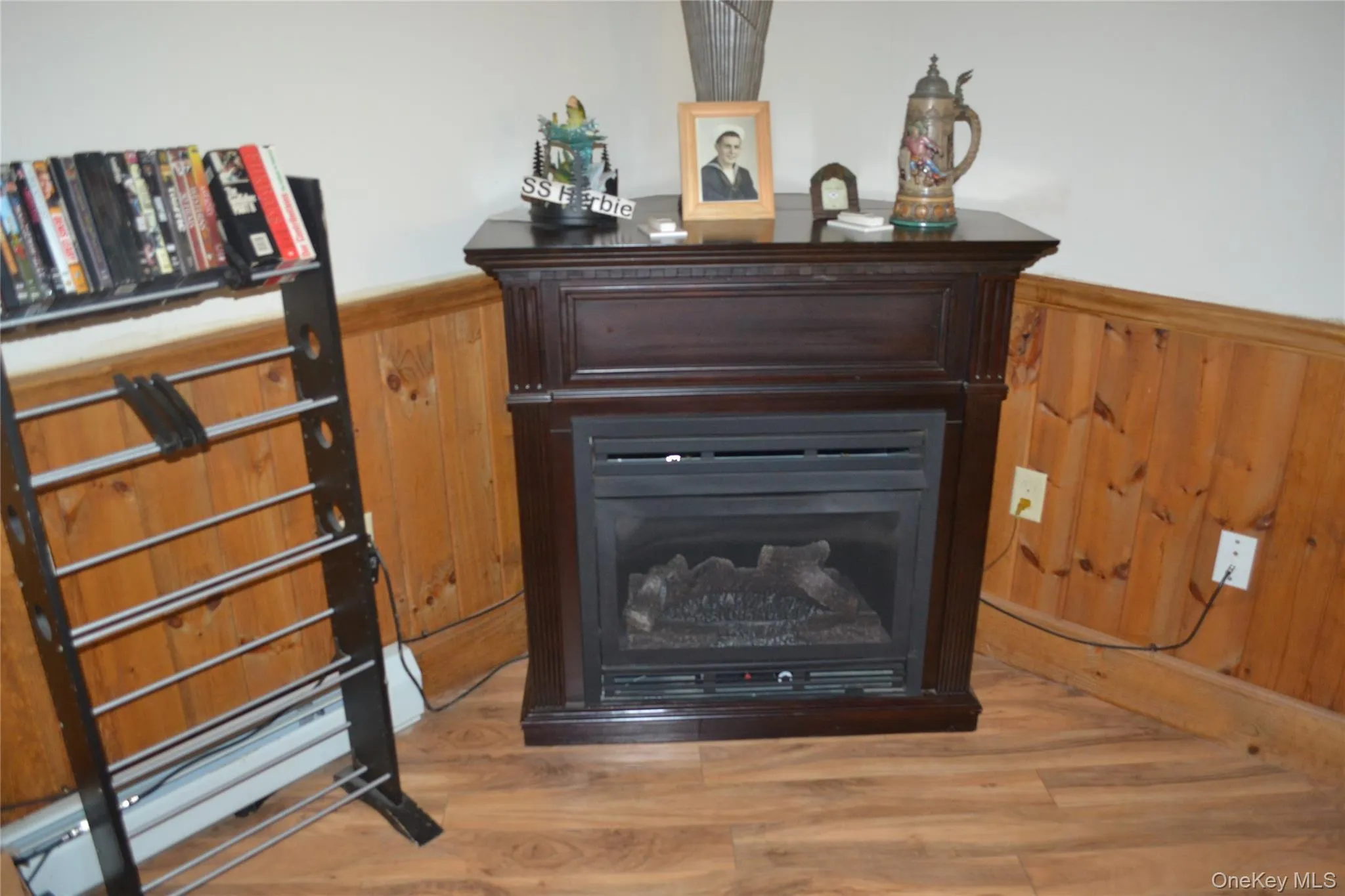 Detailed view of gas fireplace Detailed view of gas fireplace