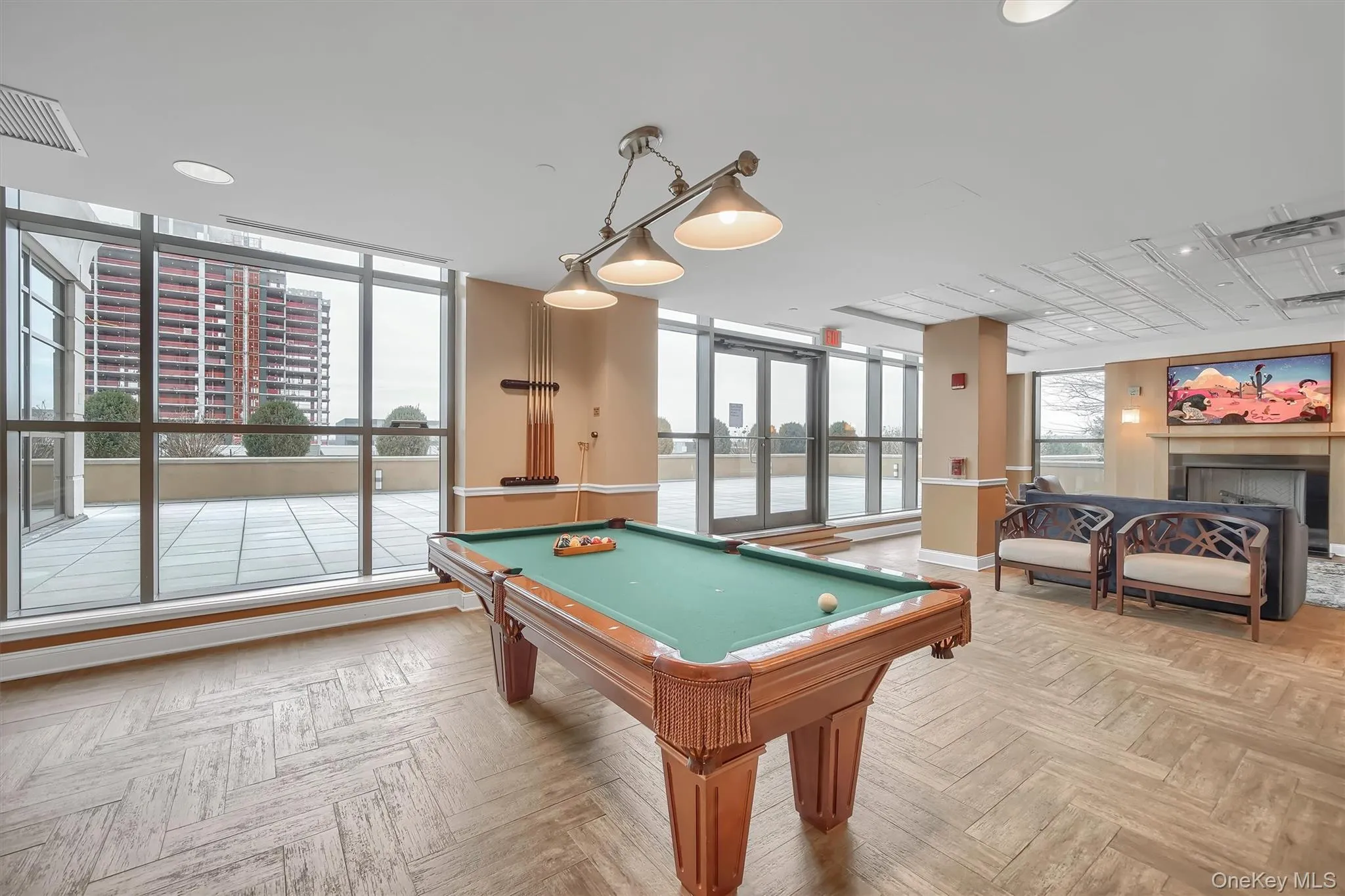 Recreation room featuring billiards and recessed lighting Recreation room featuring billiards and recessed lighting