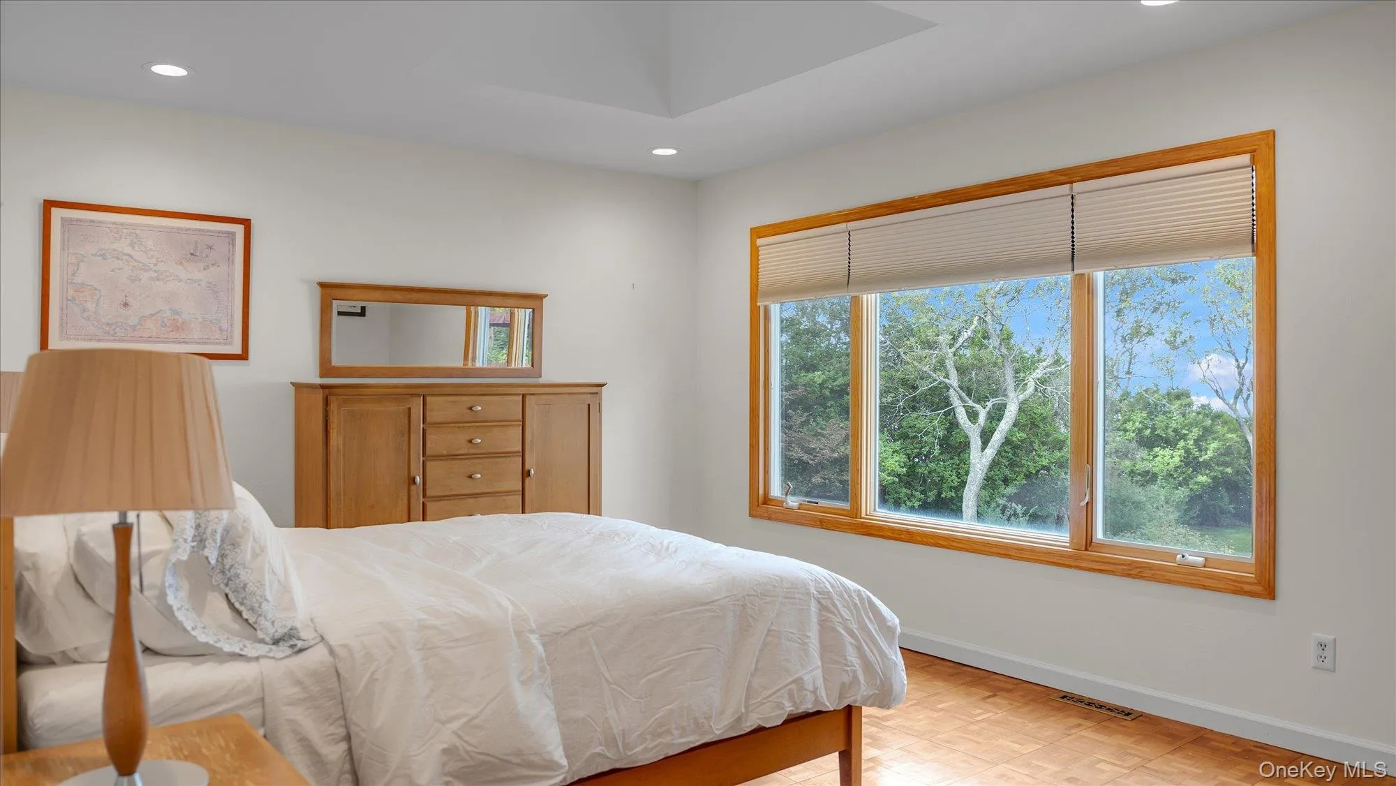 Bedroom with recessed lighting and baseboards Bedroom with recessed lighting and baseboards