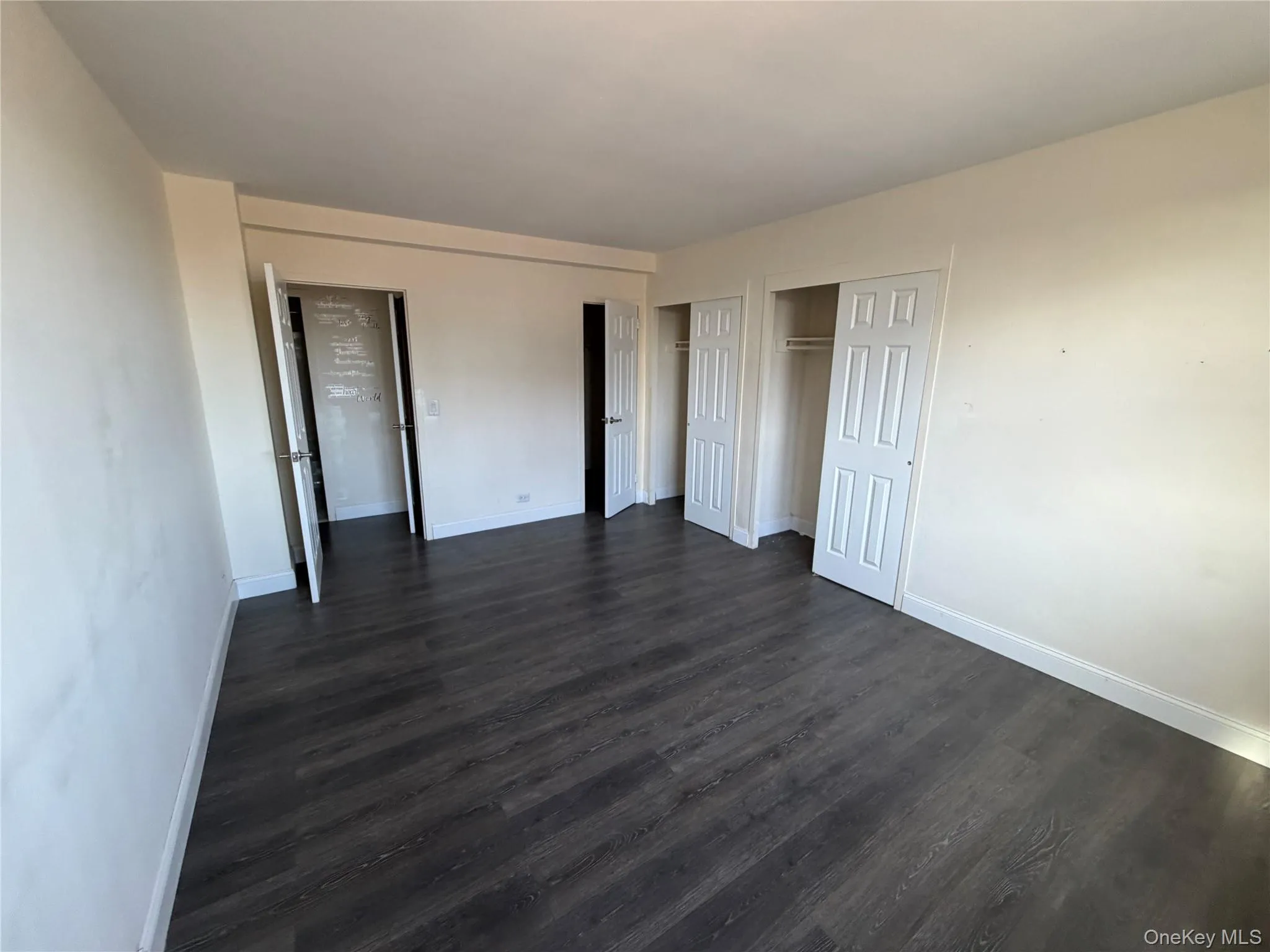 Bedroom with walk in closet Bedroom with walk in closet