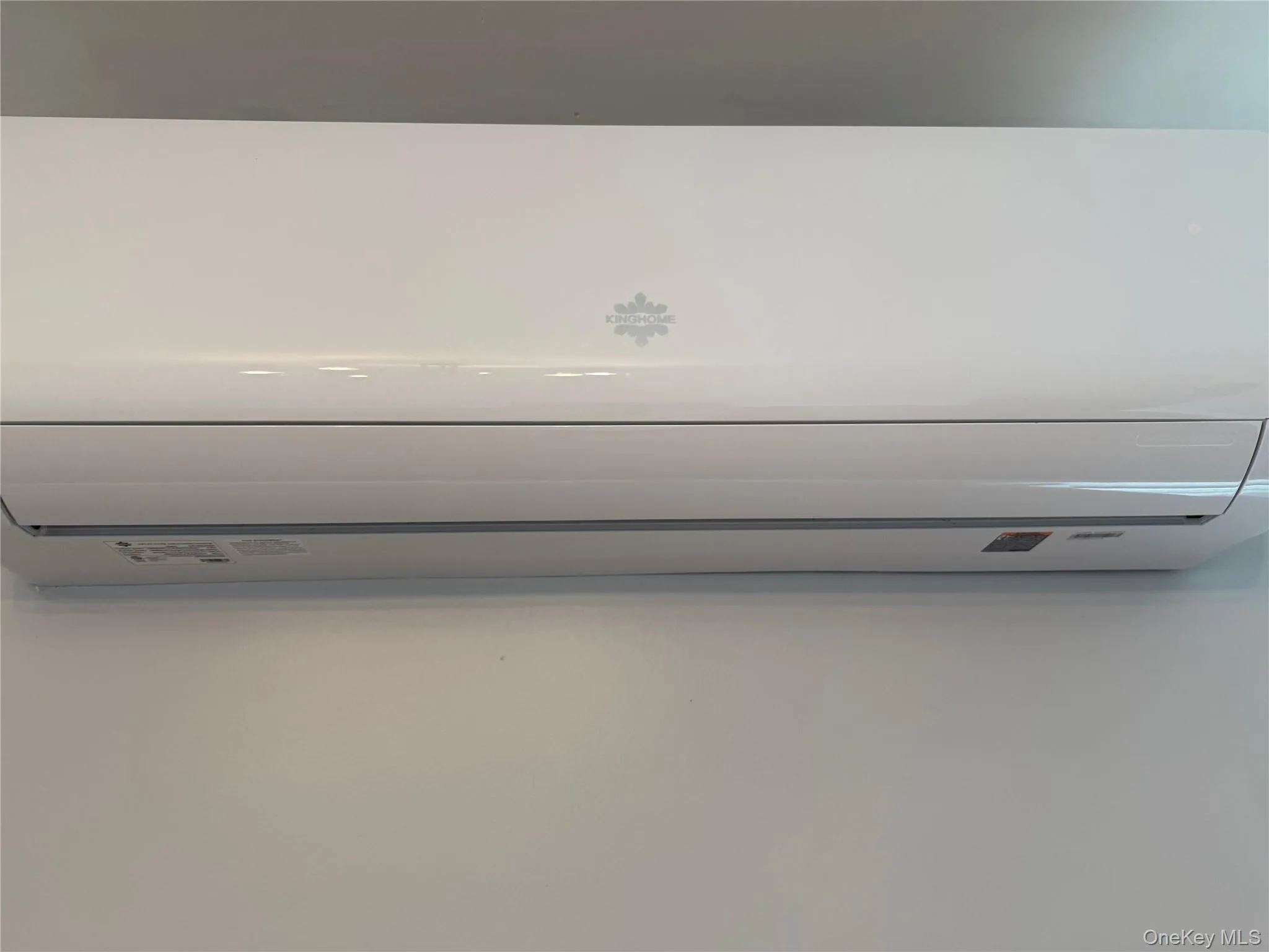 Detailed view of a wall mounted AC Detailed view of a wall mounted AC