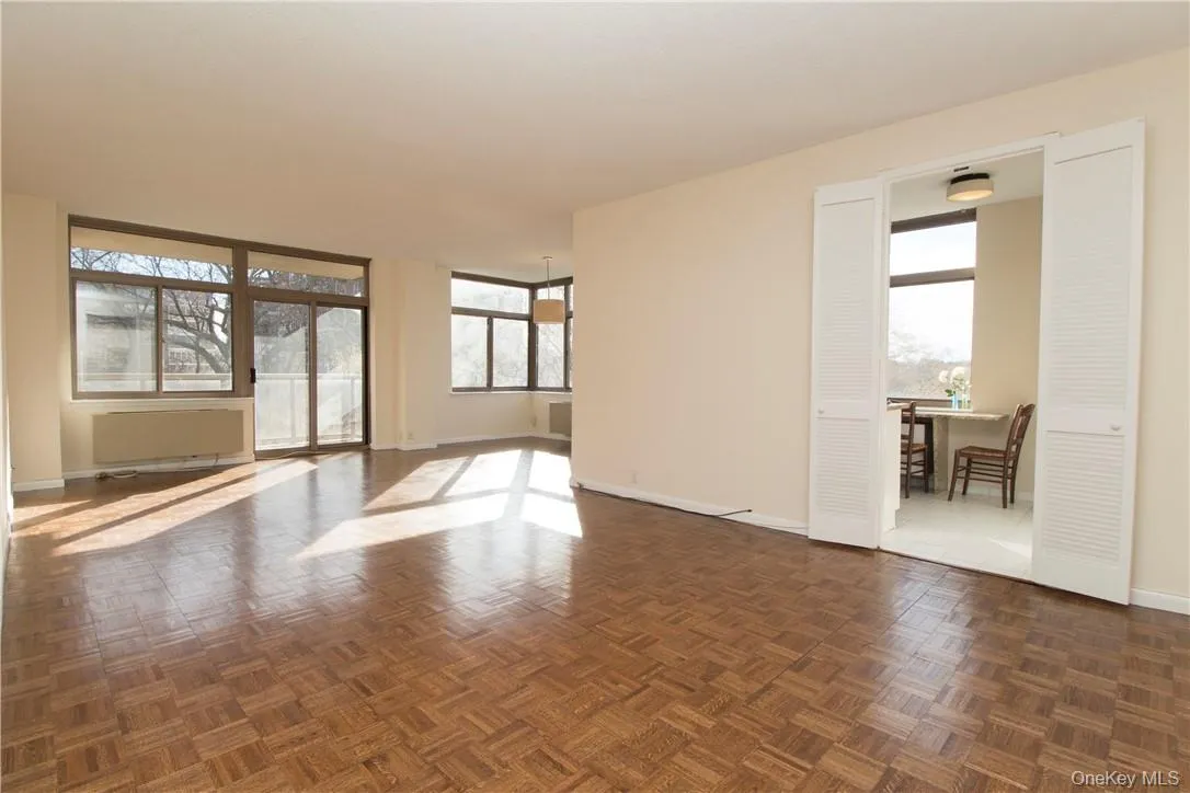 View from Living Room/Dining Room w/Sliding Doors out to Balcony View from Living Room/Dining Room w/Sliding Doors out to Balcony
