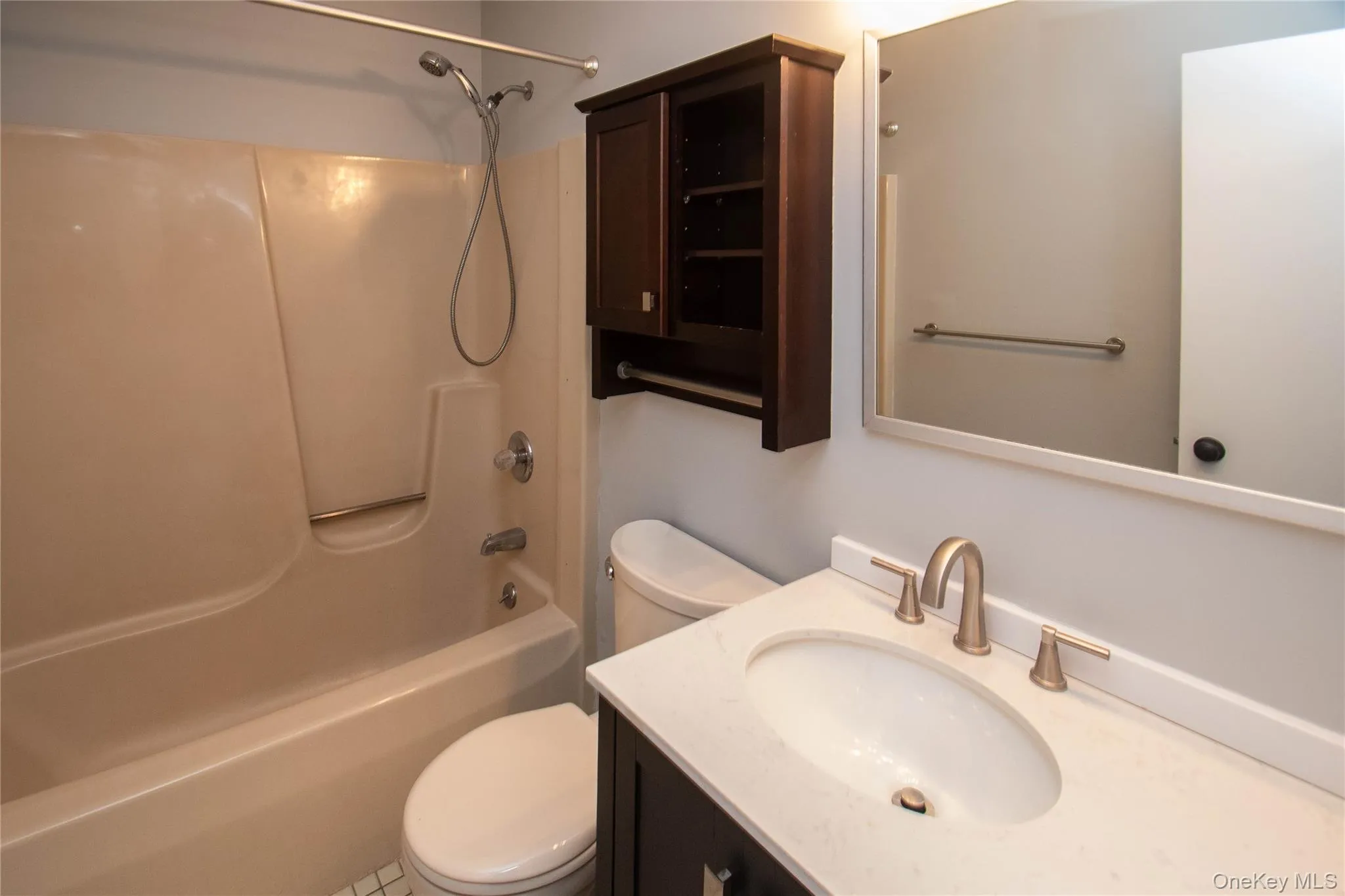 Full bath with vanity and shower / bath combination Full bath with vanity and shower / bath combination