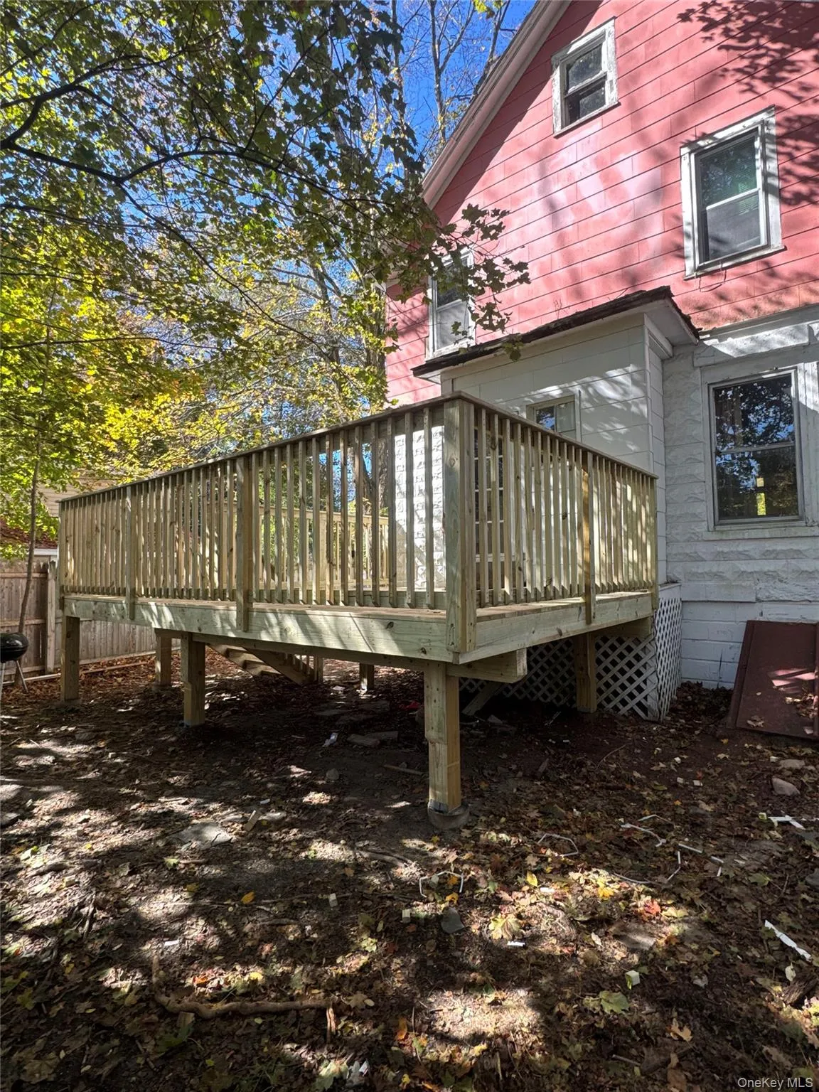 Back of property with a deck Back of property with a deck