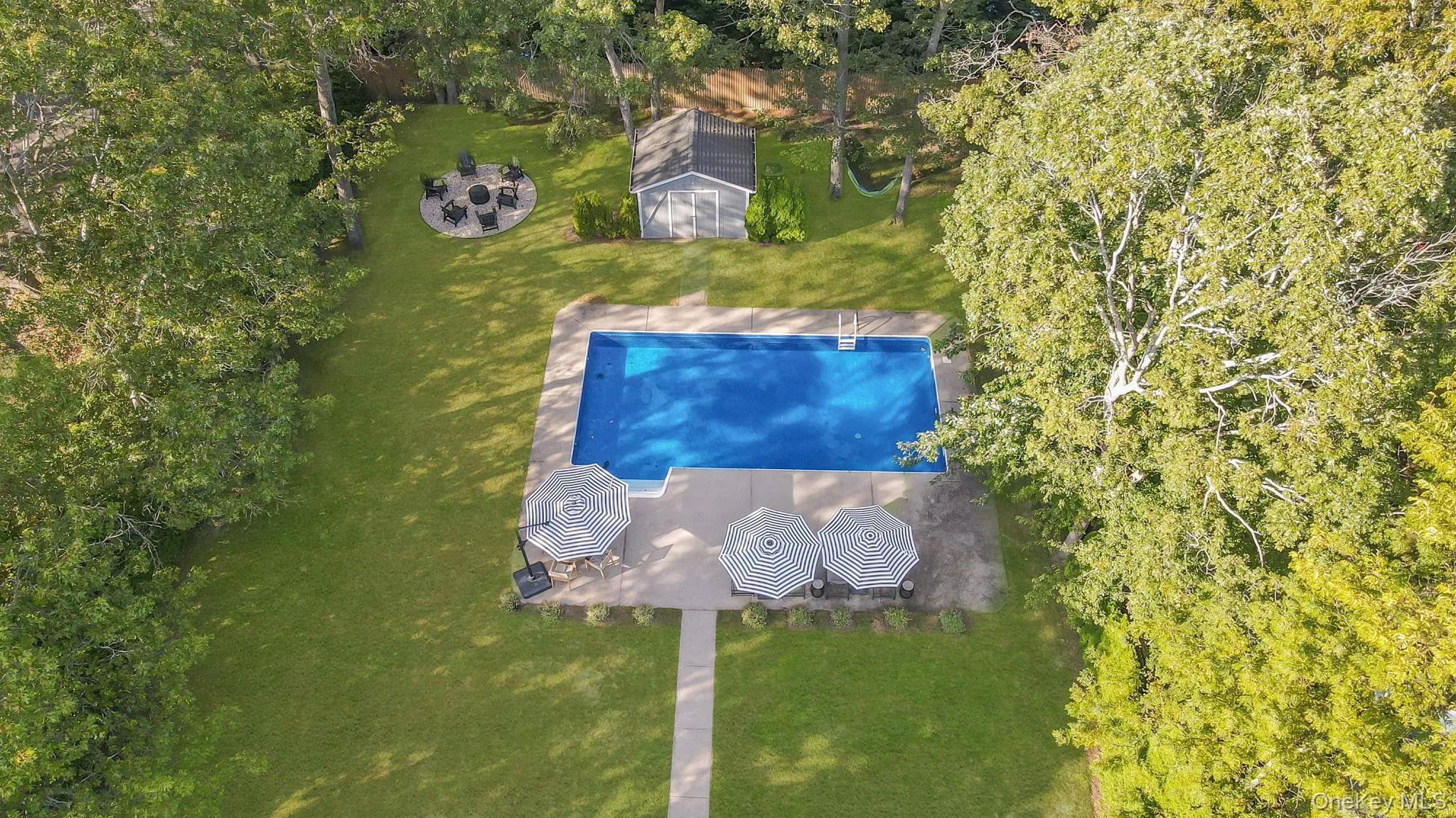 Bird's eye view of a pool Bird's eye view of a pool