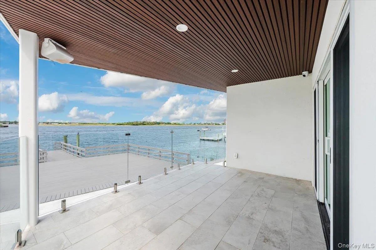 Balcony with a water view Balcony with a water view