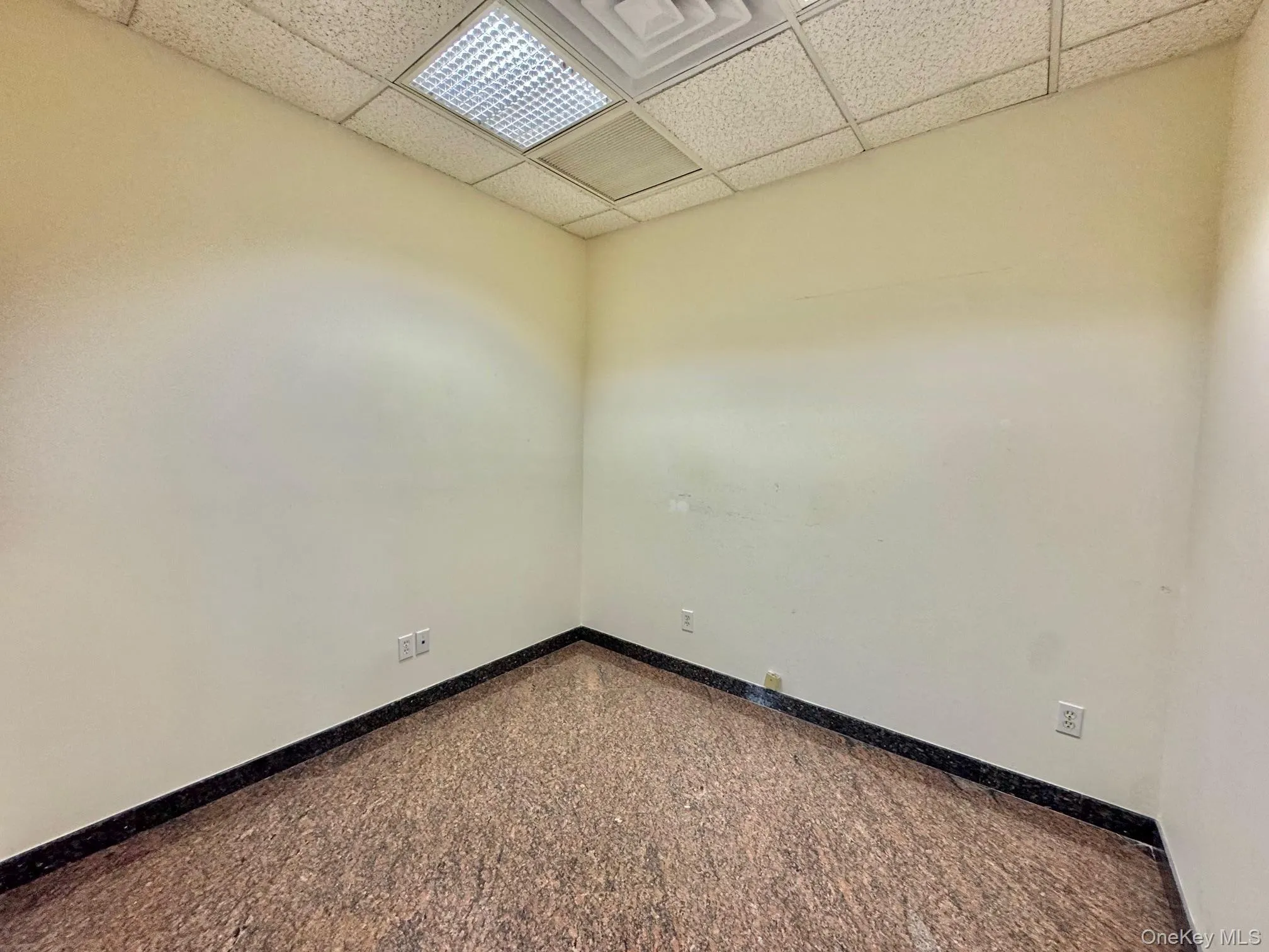 Unfurnished room featuring a paneled ceiling and baseboards Unfurnished room featuring a paneled ceiling and baseboards