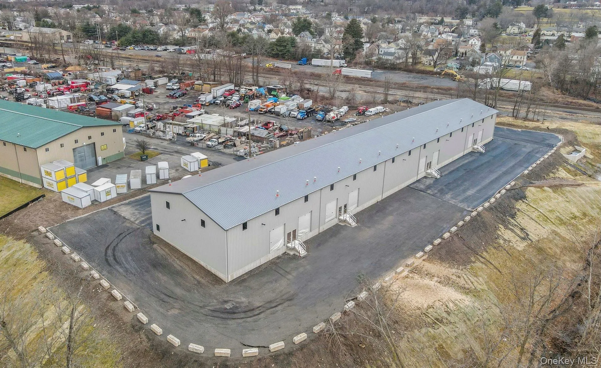 Bird's eye view of industrial structures Bird's eye view of industrial structures