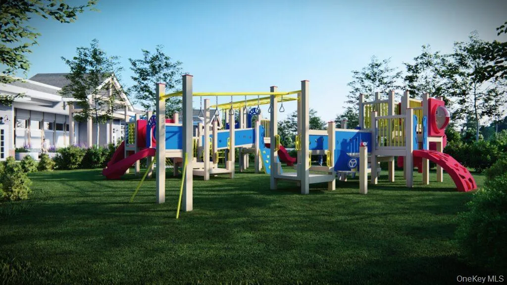 Communal playground with a yard Communal playground with a yard