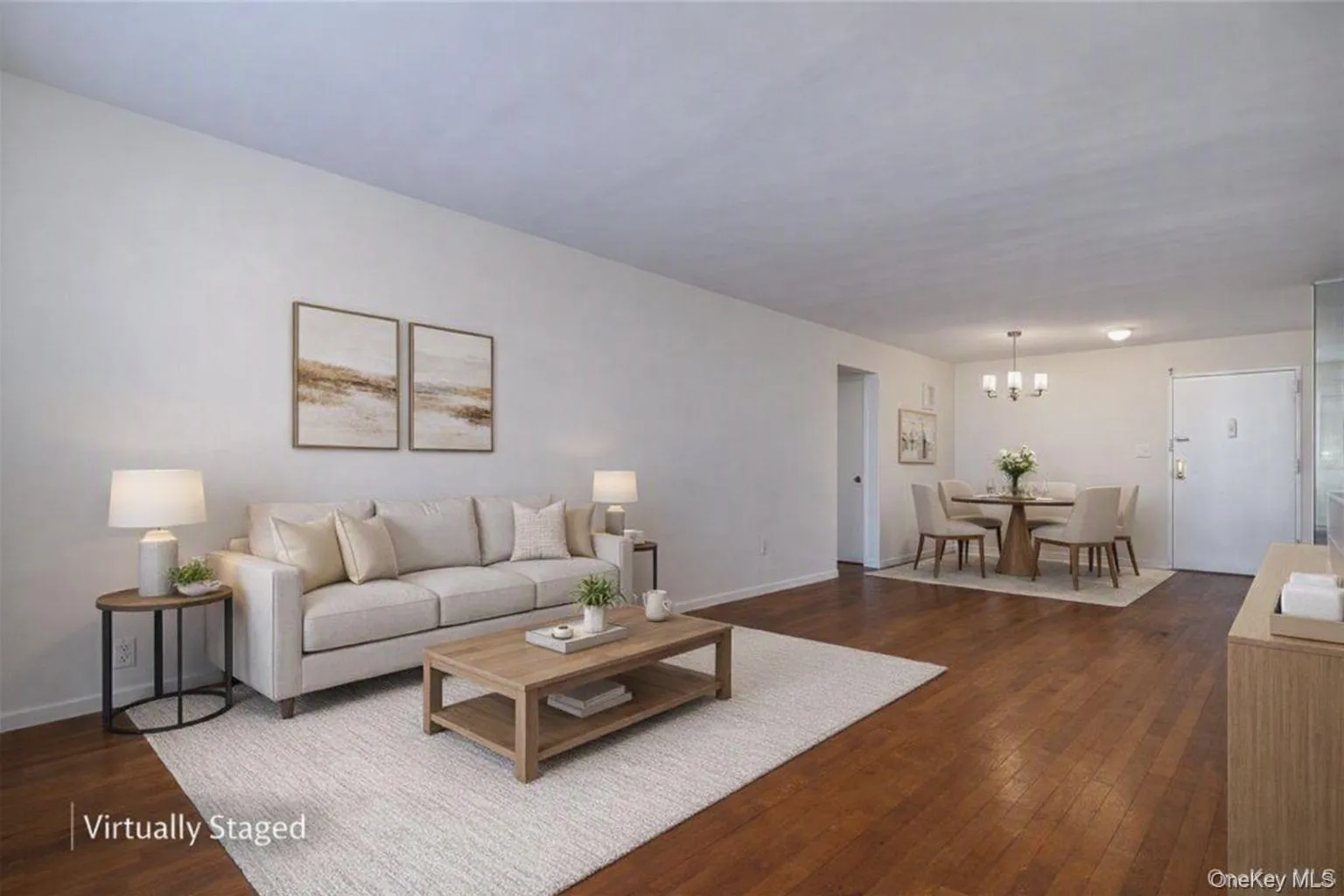 Virtually Staged Living Room Dining Area Virtually Staged Living Room Dining Area