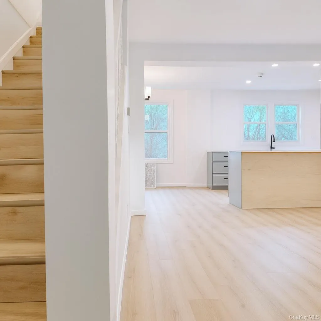 Living room, kitchen transition. Living room, kitchen transition.