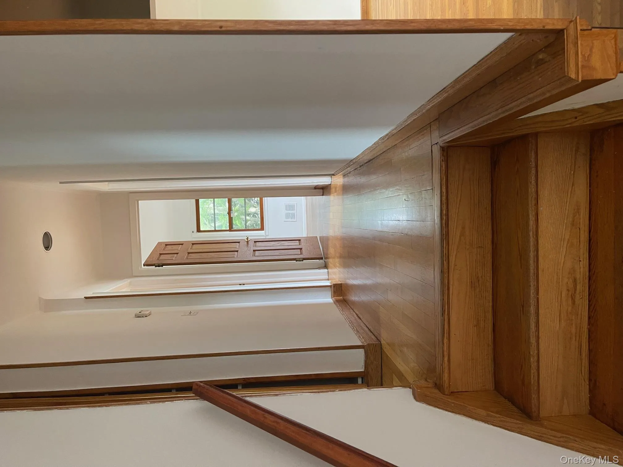 Staircase with wood-type flooring Staircase with wood-type flooring