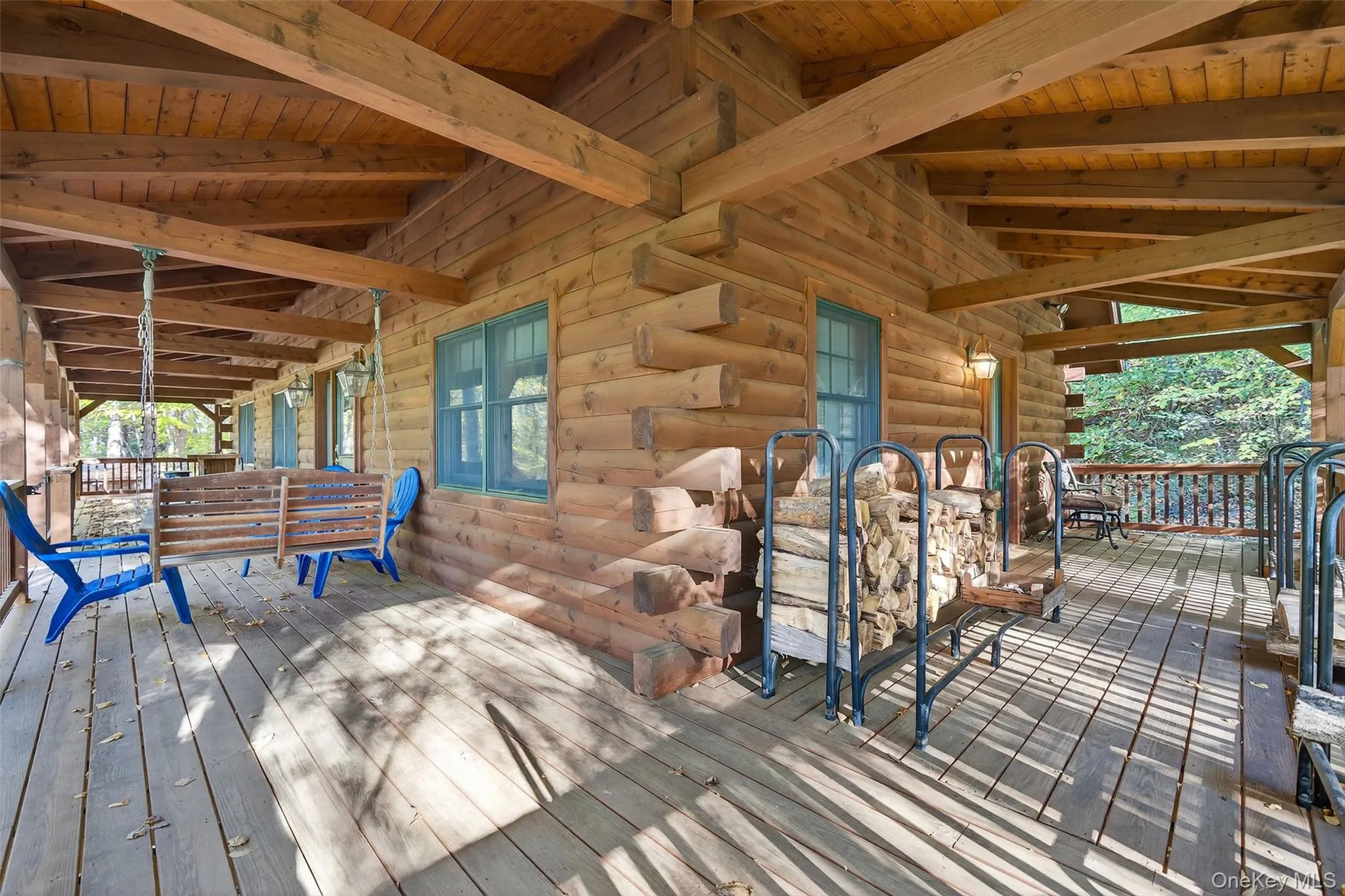 View of wooden terrace View of wooden terrace