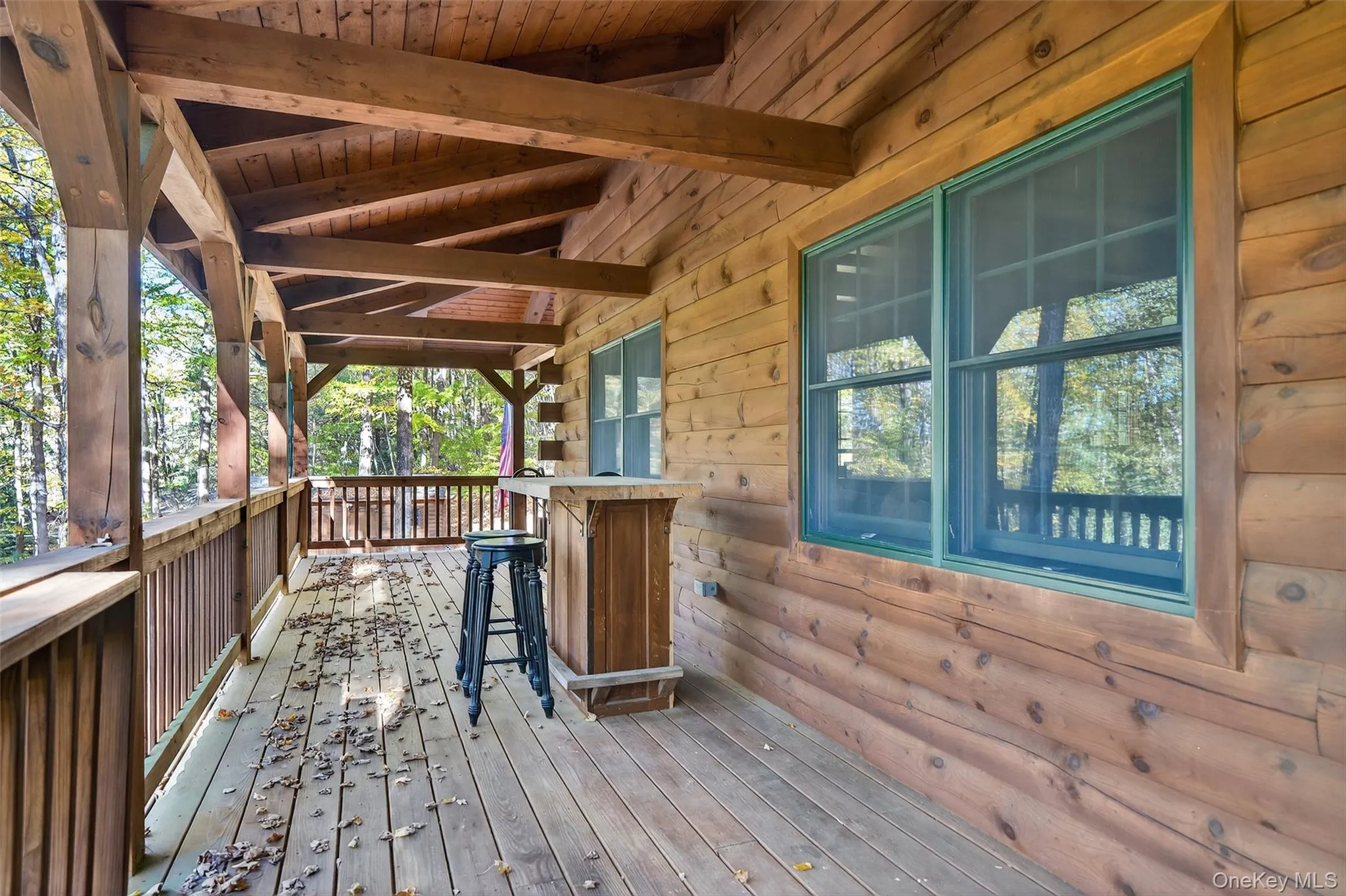 View of wooden terrace View of wooden terrace