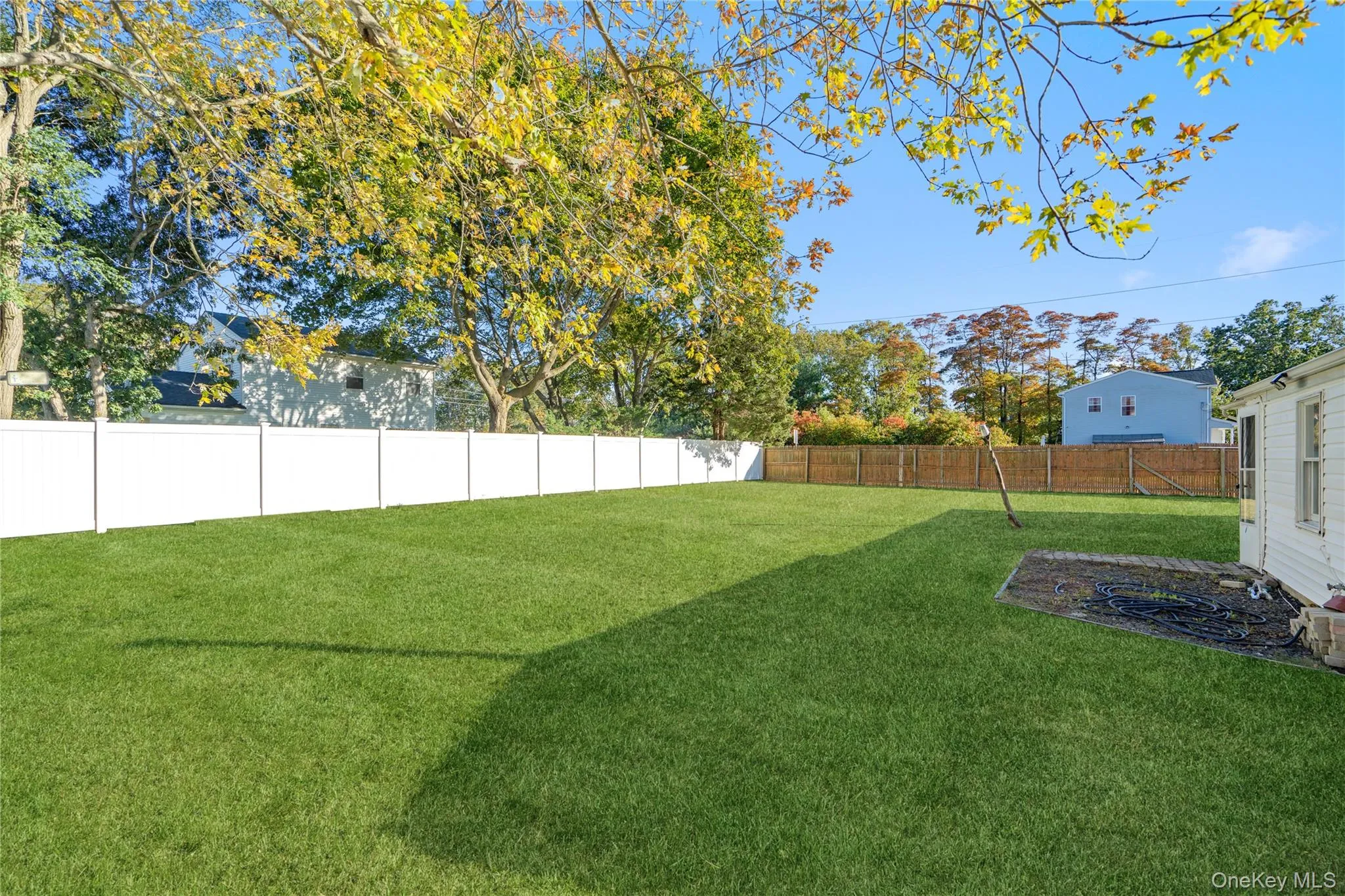 View of fenced backyard View of fenced backyard