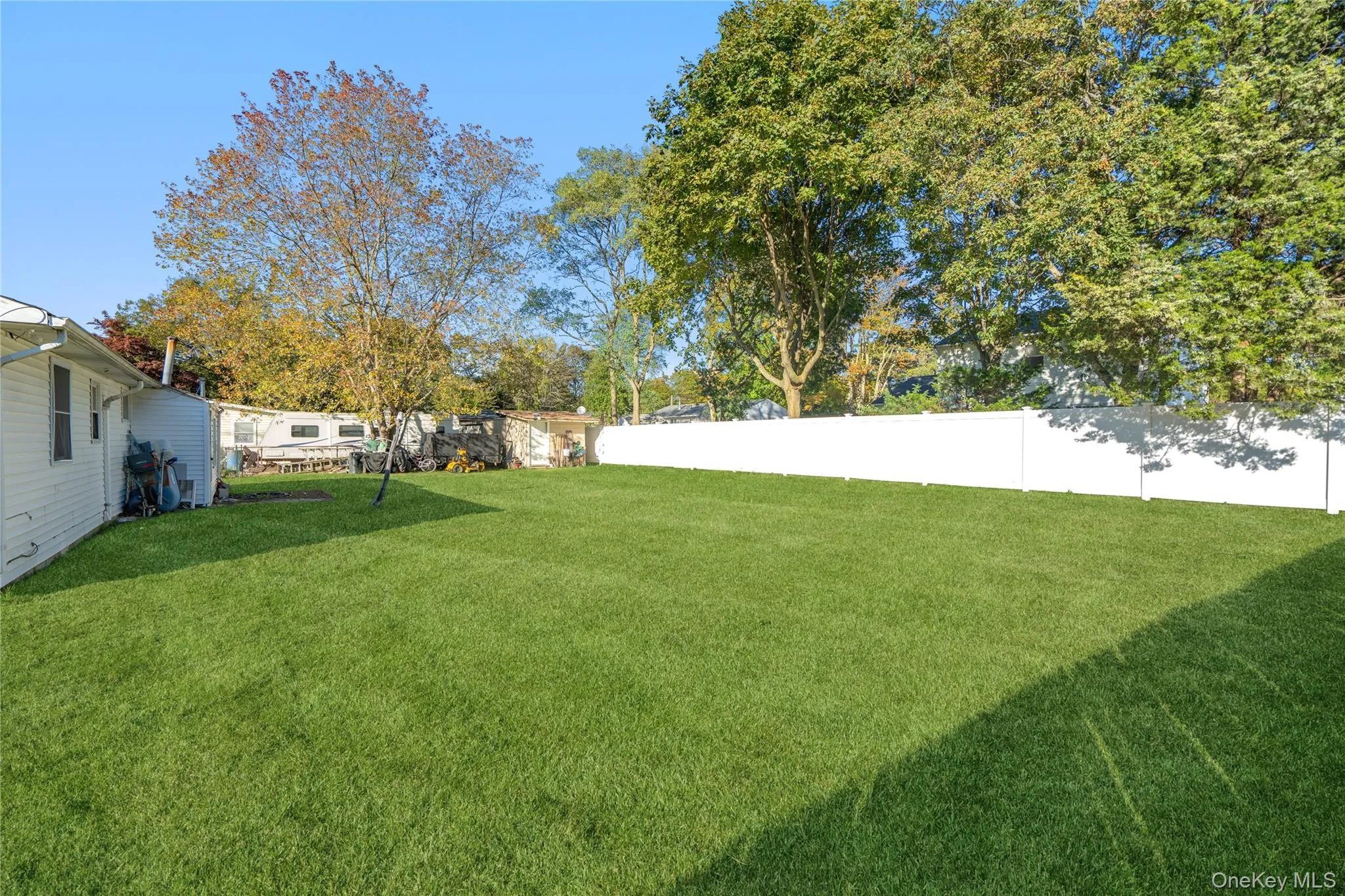View of fenced backyard View of fenced backyard