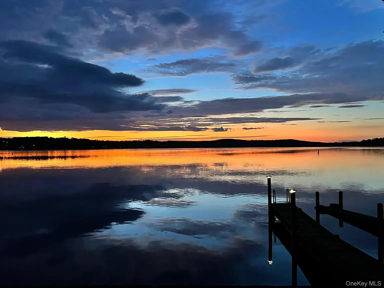 Water view with a dock Water view with a dock