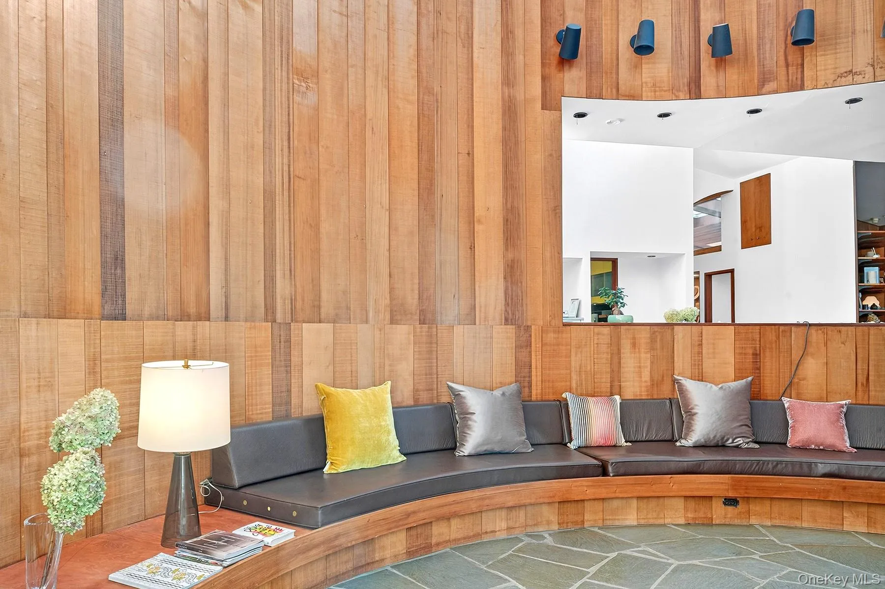 Sunken LR fireplace seating area. Sunken LR fireplace seating area.