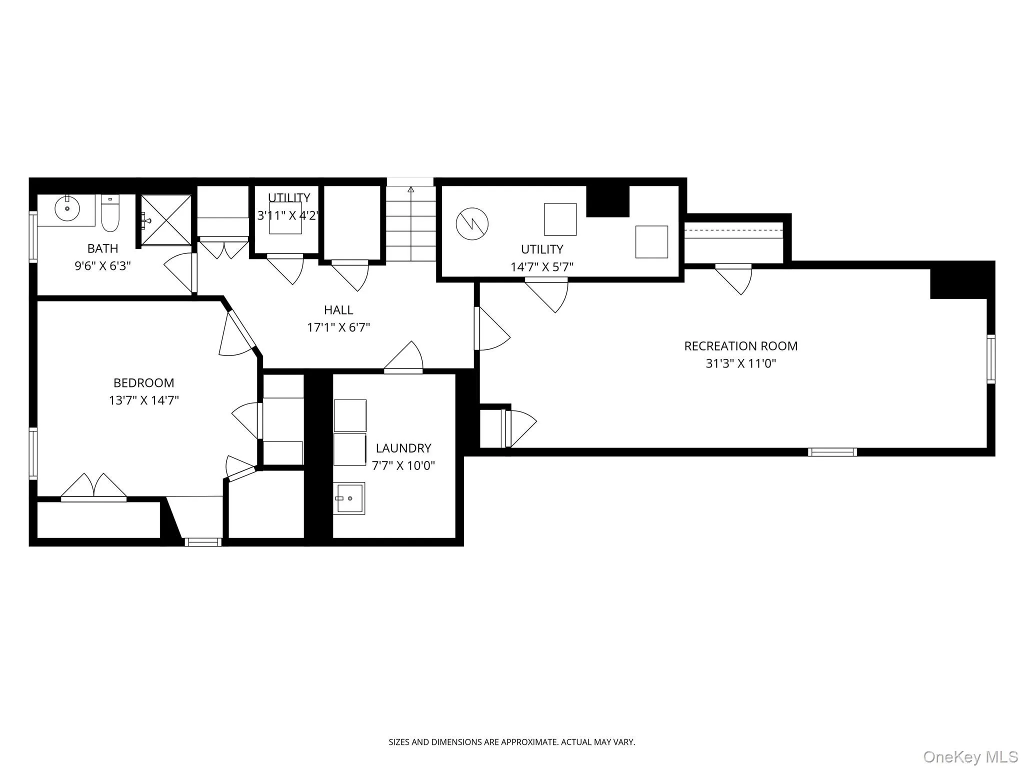 Basement with laundry room, recreation room, additional room and full bath Basement with laundry room, recreation room, additional room and full bath