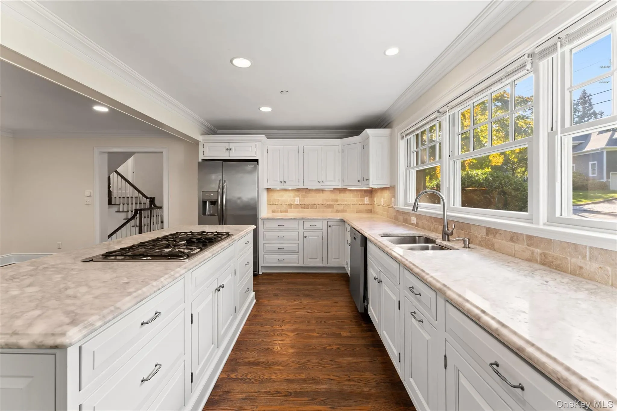 Eat in kitchen with dining room table space. Marble counter tops and stainless appliances. Eat in kitchen with dining room table space. Marble counter tops and stainless appliances.