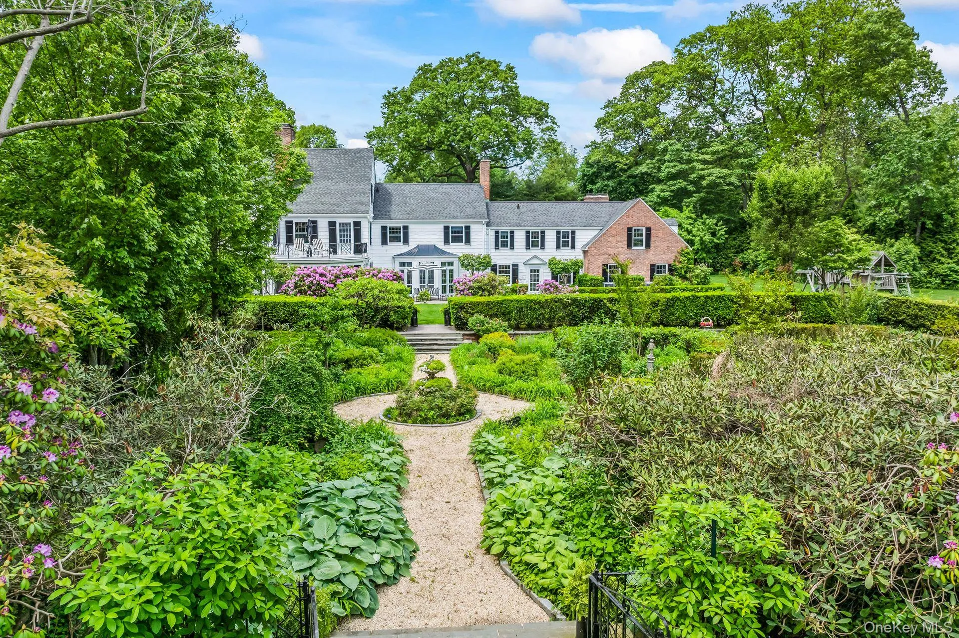 Exterior view of home and gardens Exterior view of home and gardens