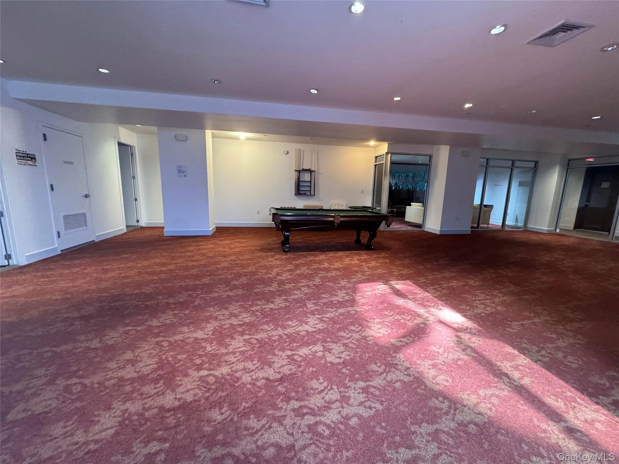 Recreation room featuring pool table and recessed lighting Recreation room featuring pool table and recessed lighting