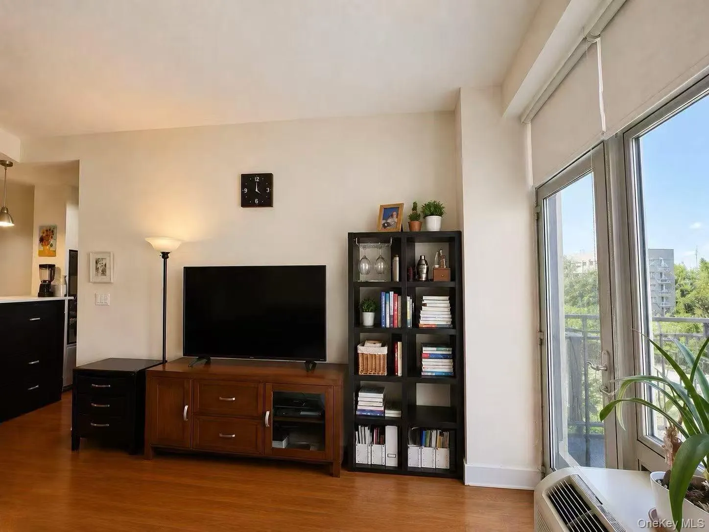 Living room featuring dark wood finished floors and healthy amount of natural light Living room featuring dark wood finished floors and healthy amount of natural light