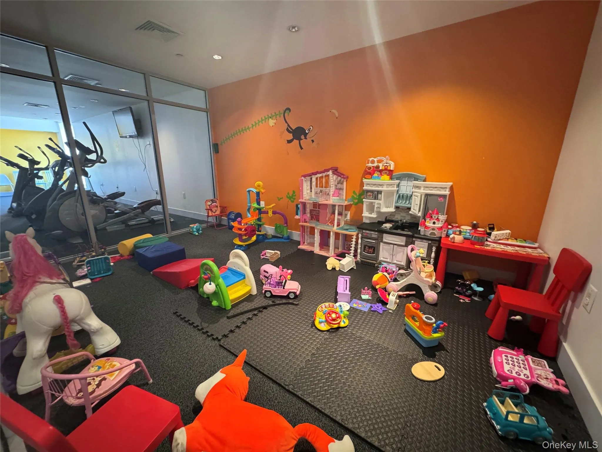 Game room with recessed lighting Game room with recessed lighting