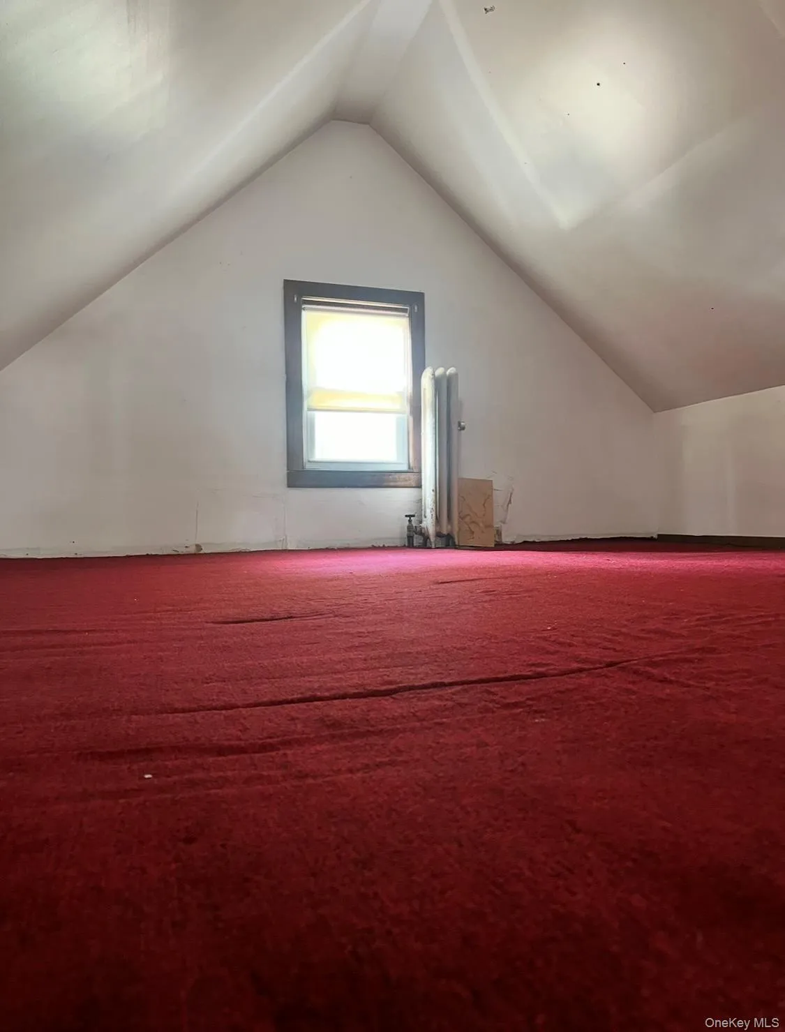 Bonus room featuring carpet floors and lofted ceiling Bonus room featuring carpet floors and lofted ceiling