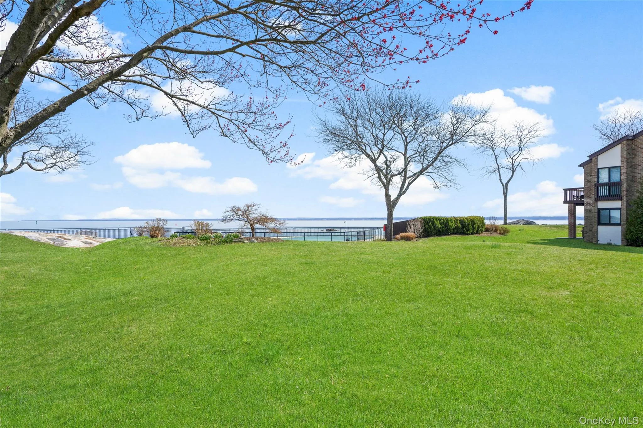 View of yard with a water view View of yard with a water view