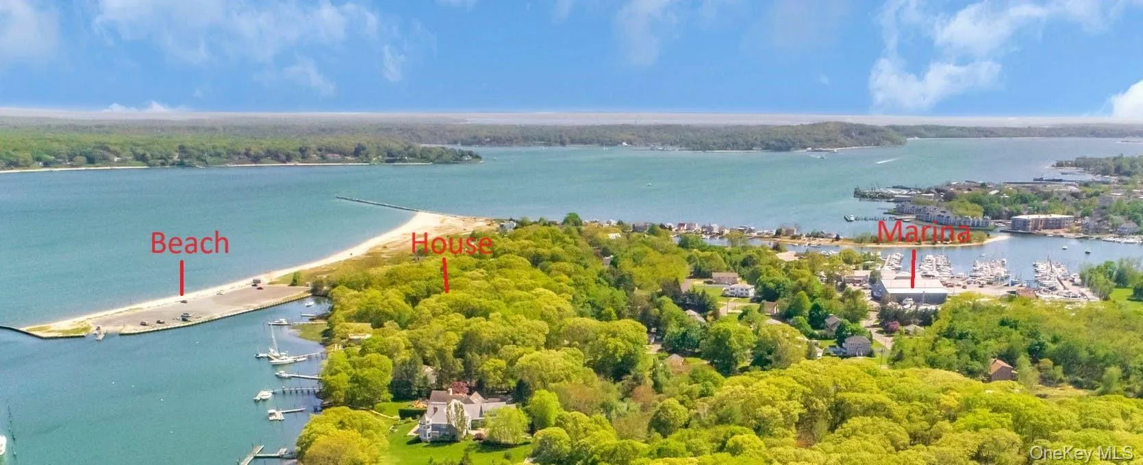 Drone / aerial view of a nearby body of water Drone / aerial view of a nearby body of water