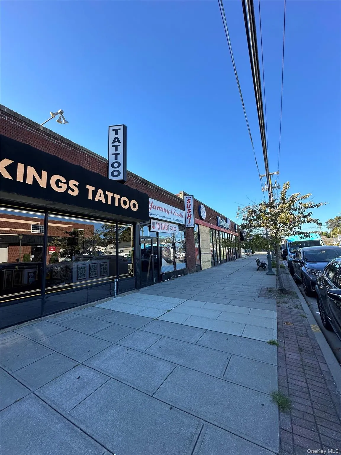 View of street featuring sidewalks View of street featuring sidewalks