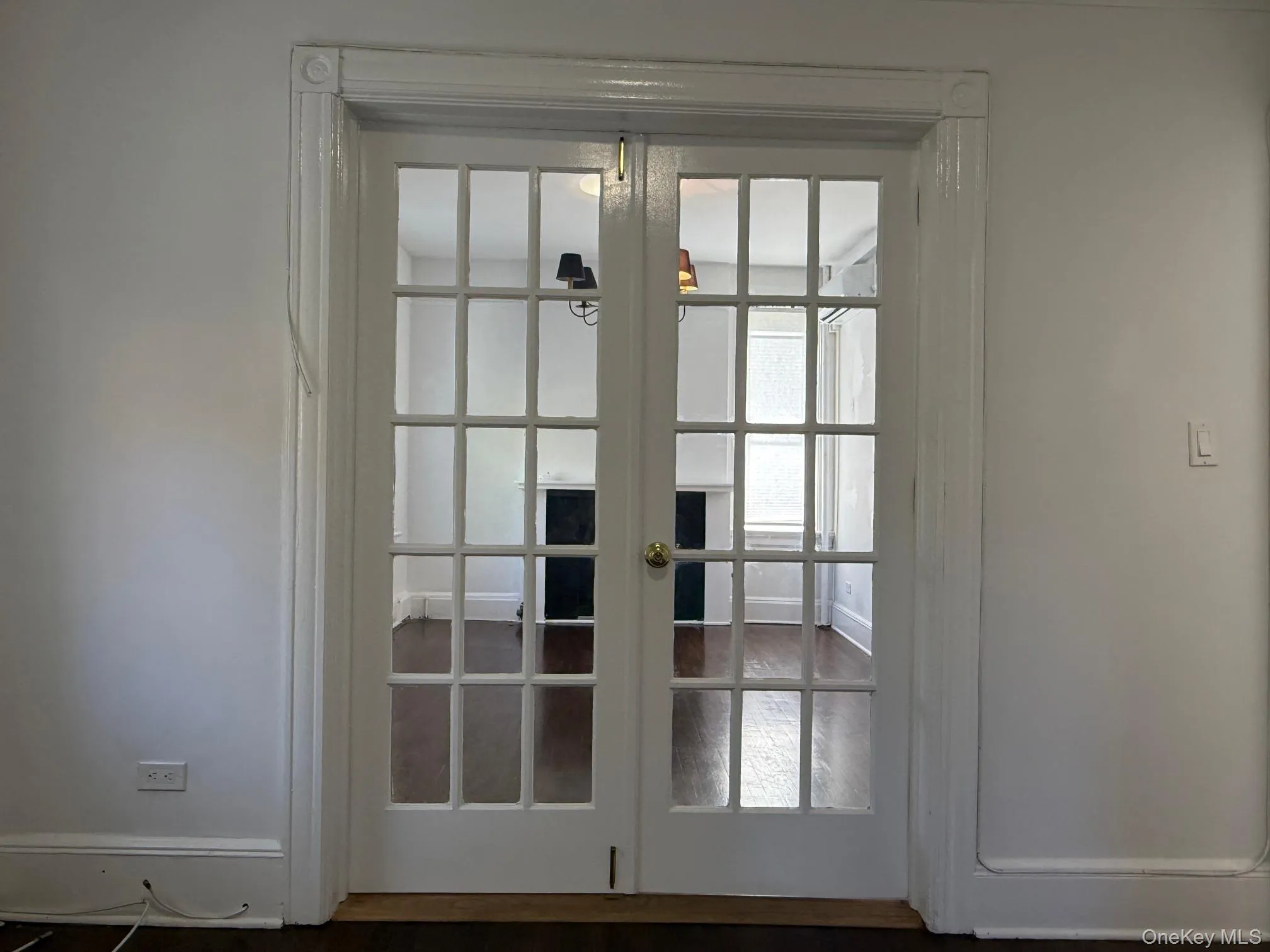 Doorway featuring French doors Doorway featuring French doors