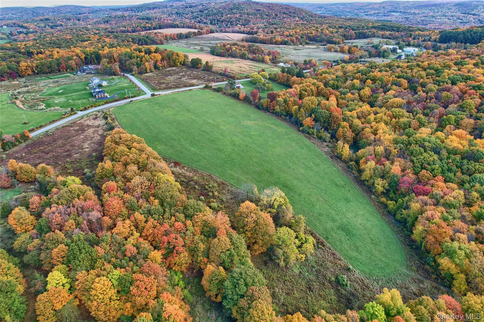 Aerial view of a heavily wooded area Aerial view of a heavily wooded area