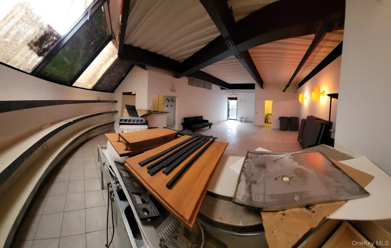 Dining room featuring light tile patterned flooring Dining room featuring light tile patterned flooring