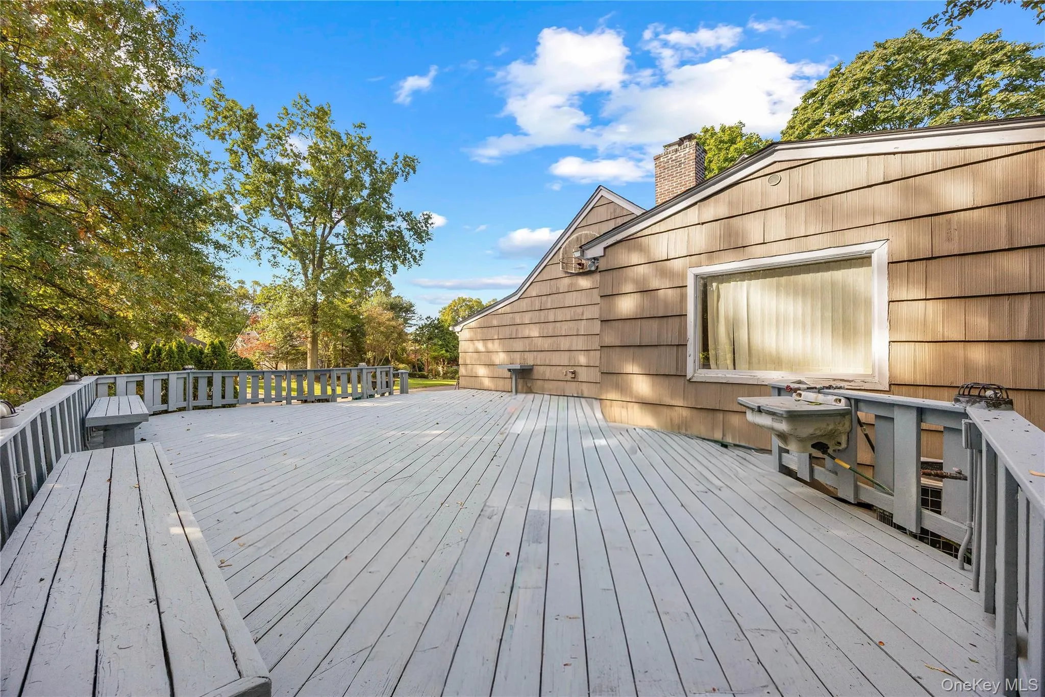View of wooden terrace View of wooden terrace