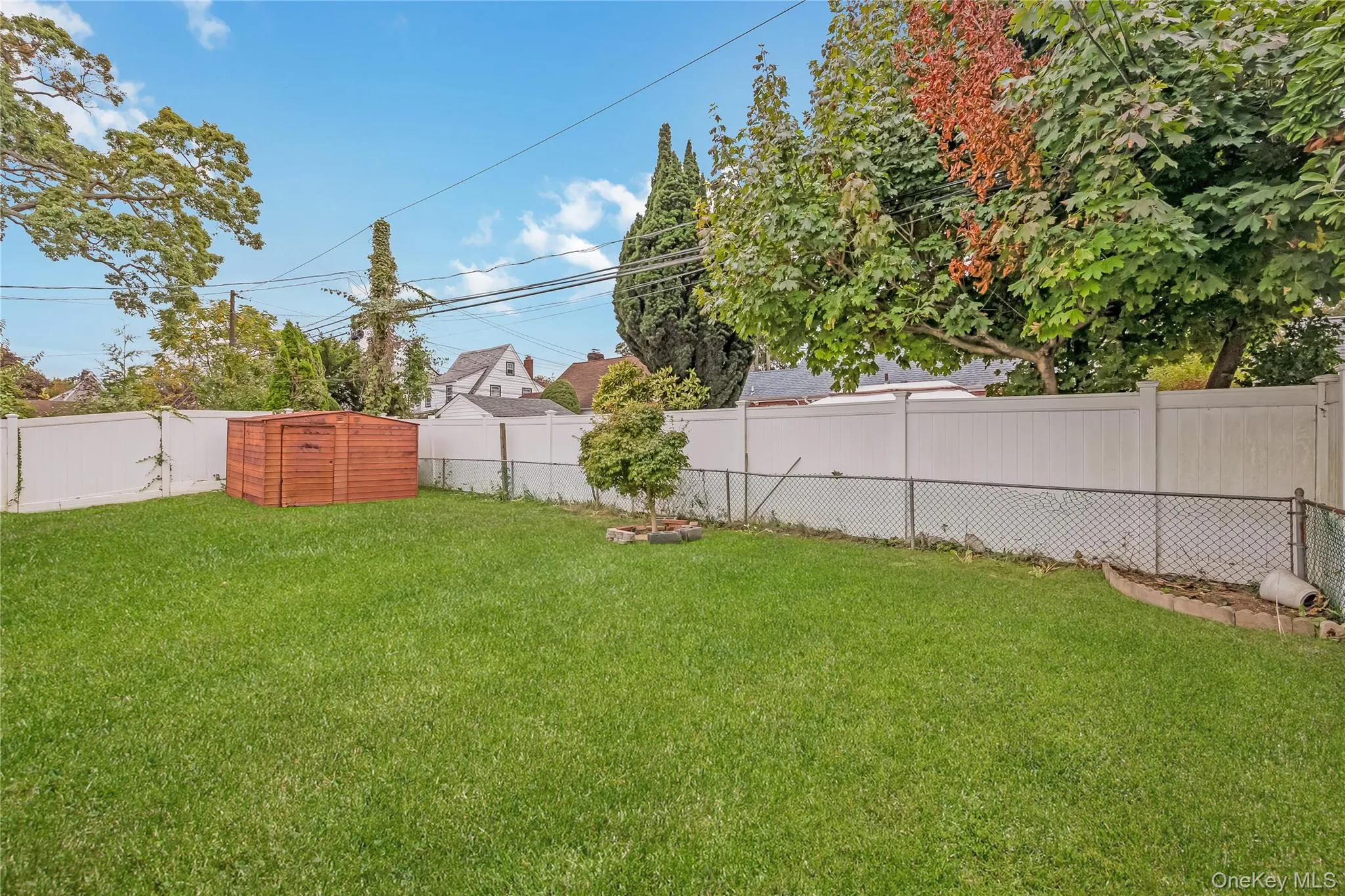 View of fenced backyard View of fenced backyard
