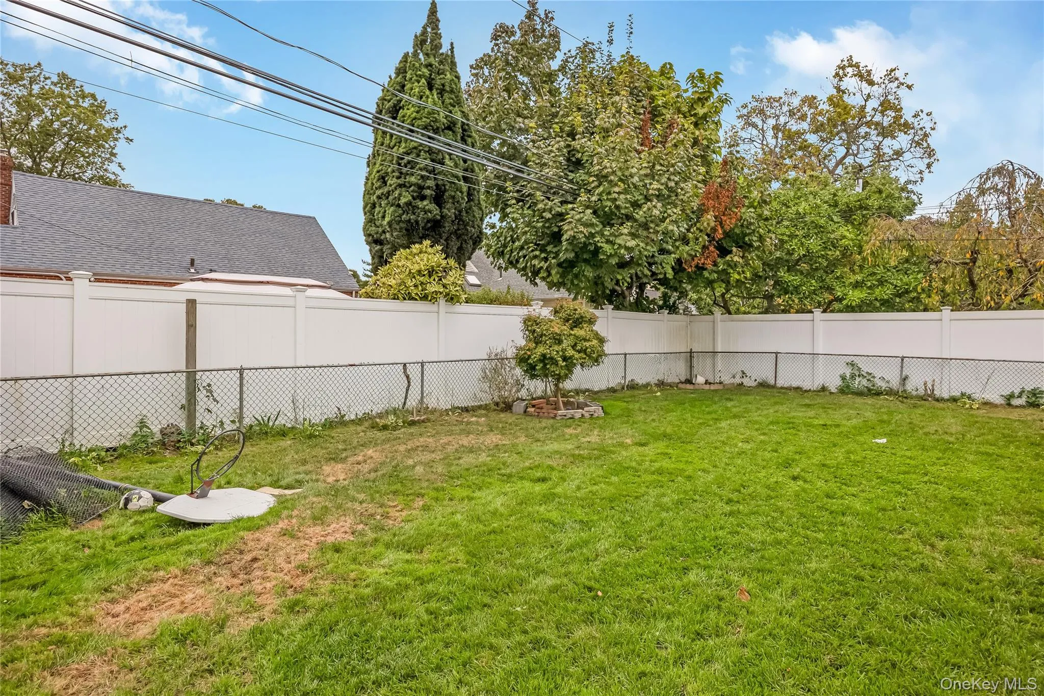 View of fenced backyard View of fenced backyard