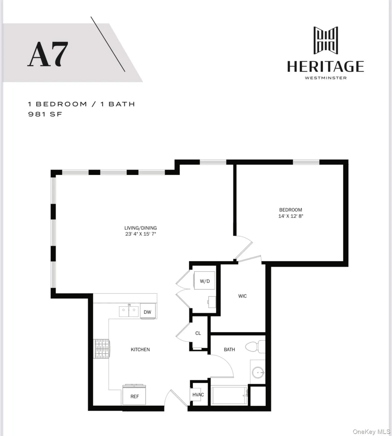 A7- ONE BEDROOM, ONE BATHROOM approx 981 sq ft A7- ONE BEDROOM, ONE BATHROOM approx 981 sq ft
