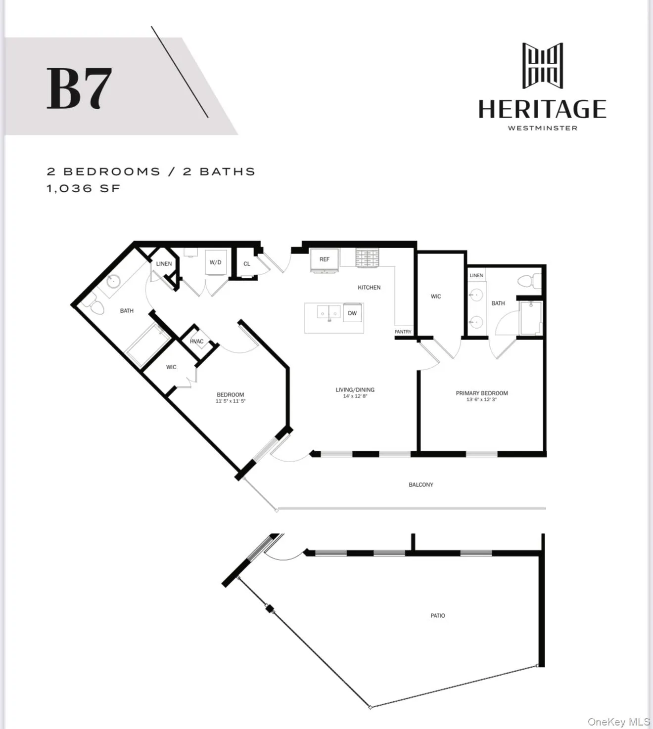 B7- 2 BEDROOM, 2 BATHROOM approx 1036 sq ft B7- 2 BEDROOM, 2 BATHROOM approx 1036 sq ft