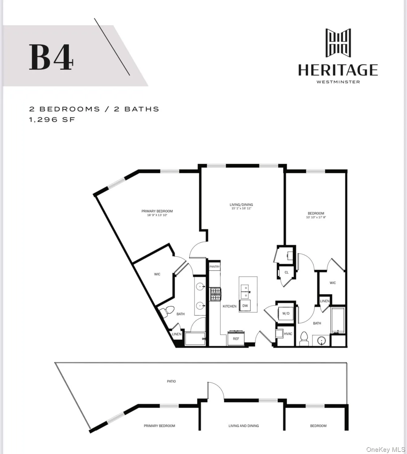 B4- 2 BEDROOM, 2 BATHROOM approx 1296 sq ft B4- 2 BEDROOM, 2 BATHROOM approx 1296 sq ft