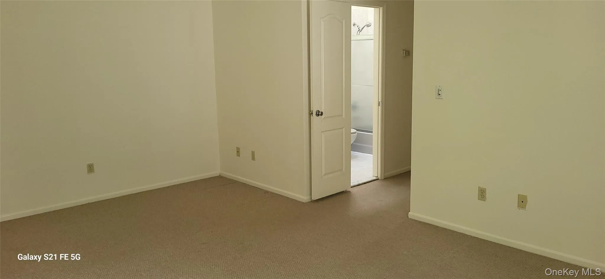 Carpeted spare room with baseboards Carpeted spare room with baseboards