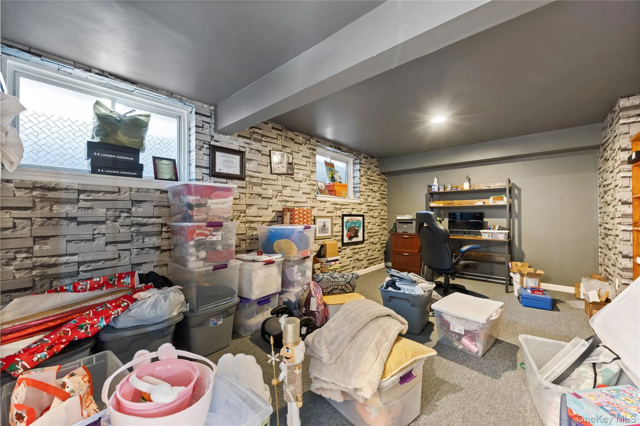 Basement with carpet Basement with carpet