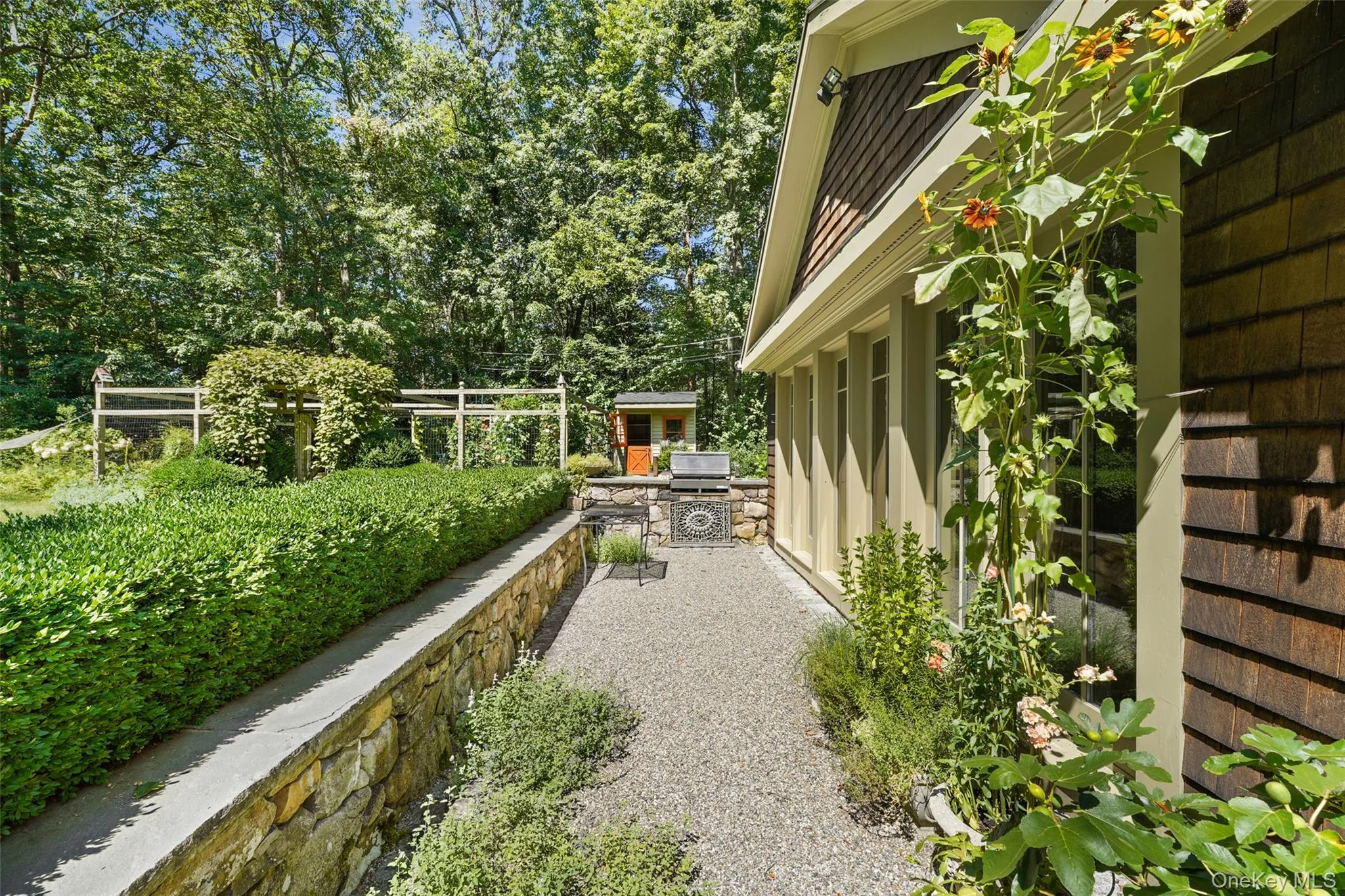 View of yard with fence View of yard with fence