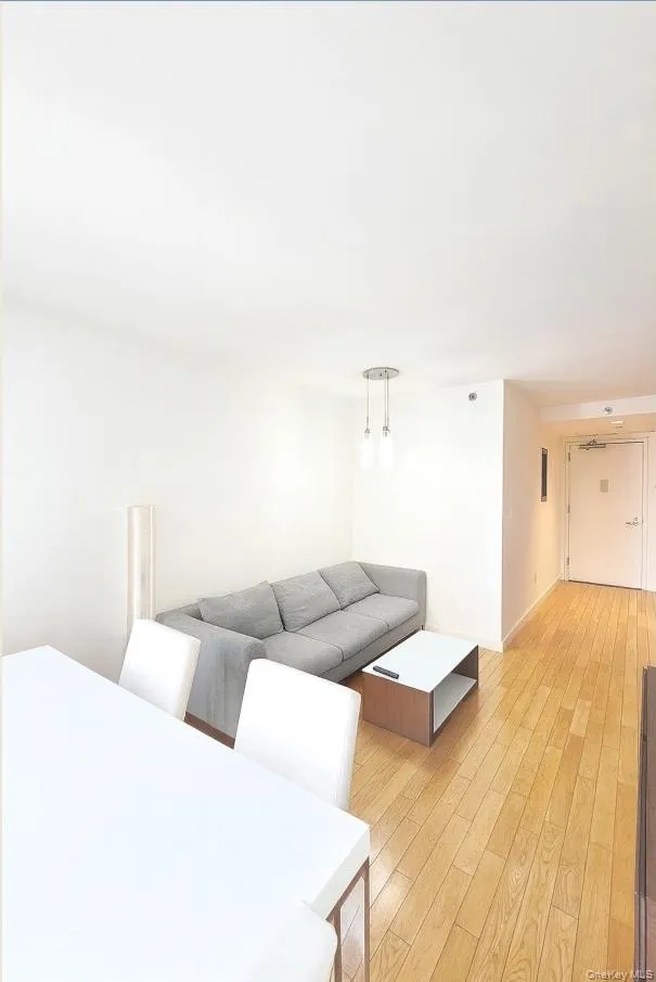 Living room featuring light wood-style flooring Living room featuring light wood-style flooring