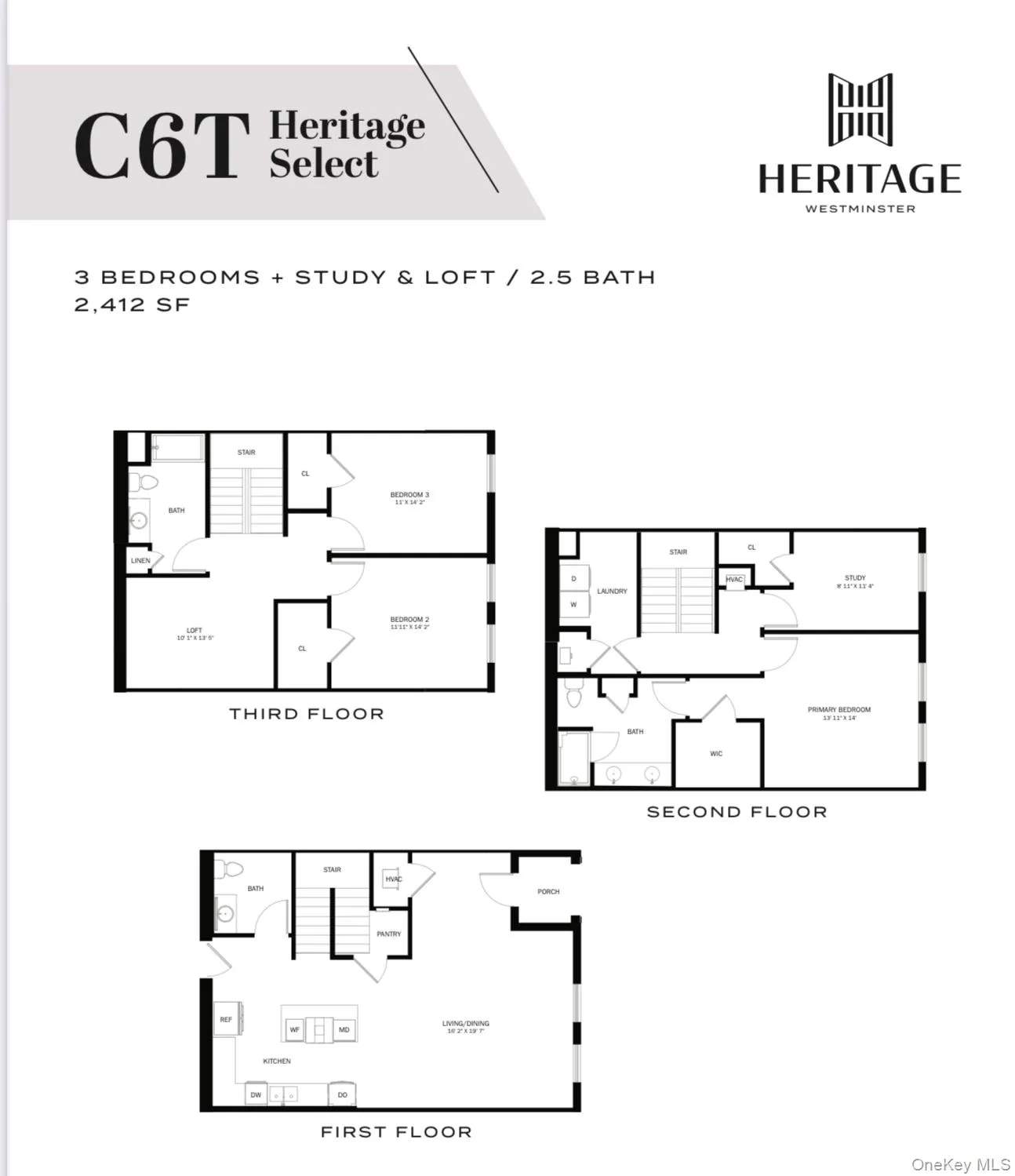 C6T- 3 BEDROOM, 2.5 BATHROOM TOWNHOUSE WITH STUDY AND LOFT; approx 2412 SQFT C6T- 3 BEDROOM, 2.5 BATHROOM TOWNHOUSE WITH STUDY AND LOFT; approx 2412 SQFT