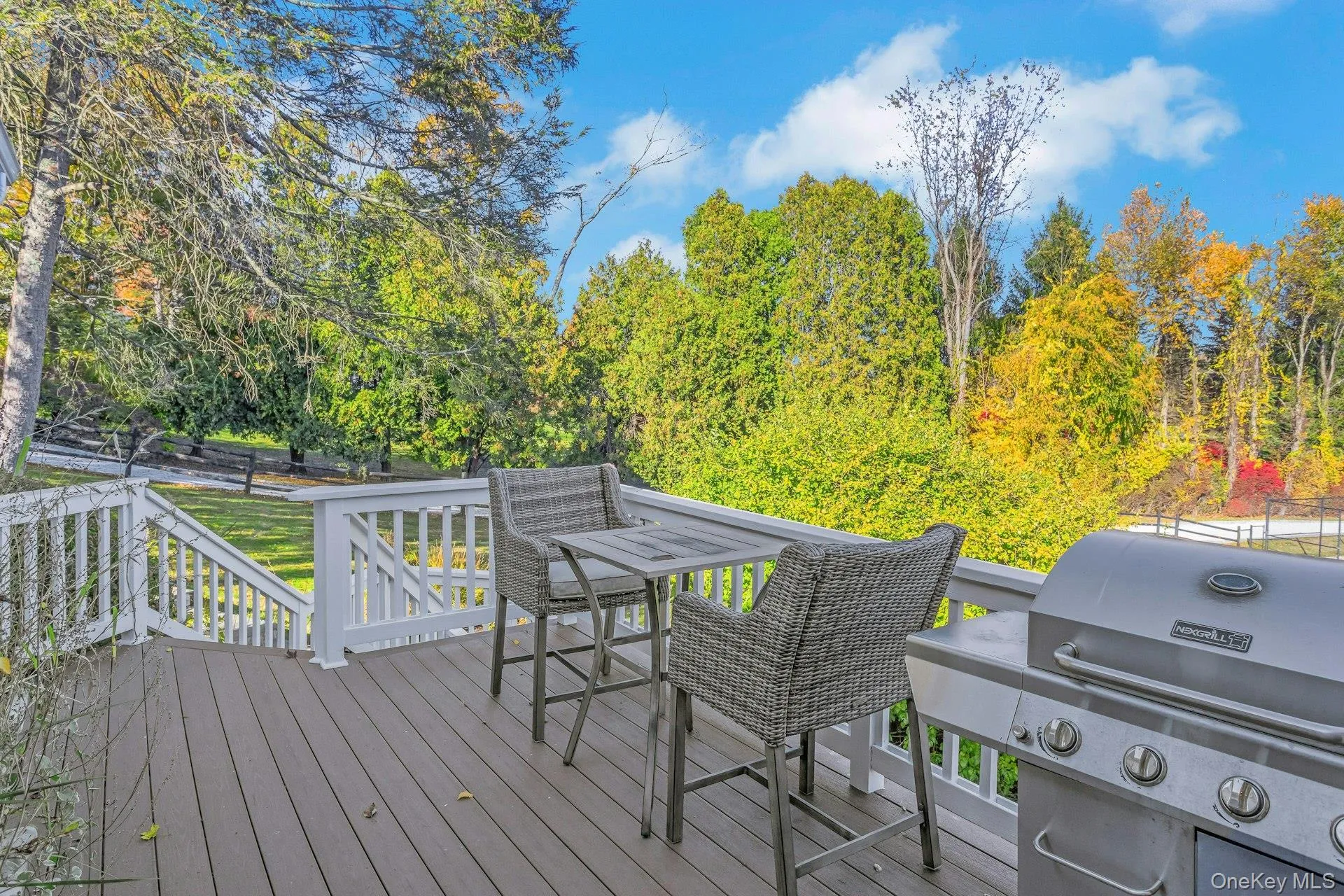 Deck featuring a fenced backyard and a grill Deck featuring a fenced backyard and a grill