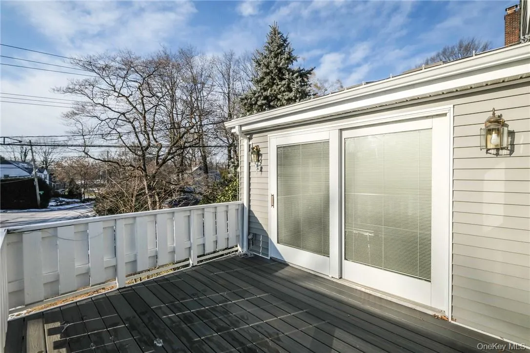 Deck off of family room Deck off of family room